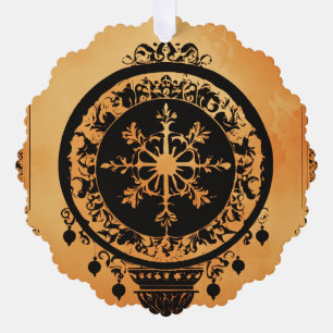 DÉCORATIVE CARTE ORNAMENTS PAPIER