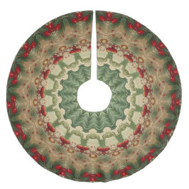 Decorative Christmas Tree Skirt Polyester Weihnachtsbaumdecke