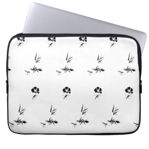 Decorative, Dark Grey, Charcoal Electronics Bag Laptopschutzhülle