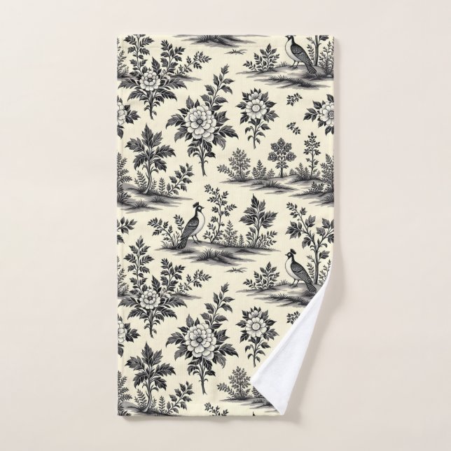 Decorative French toile pattern Handtuch (Handtuch)