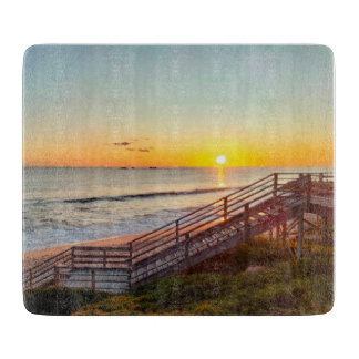 Decorative Glasscheibe - Sonnenuntergang Schneidebrett