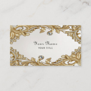 Decorative Gold Business Card Visitenkarte