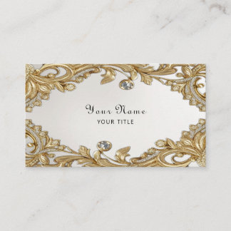 Decorative Gold Business Card Visitenkarte