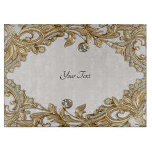 Decorative Gold Cutting Board Schneidebrett