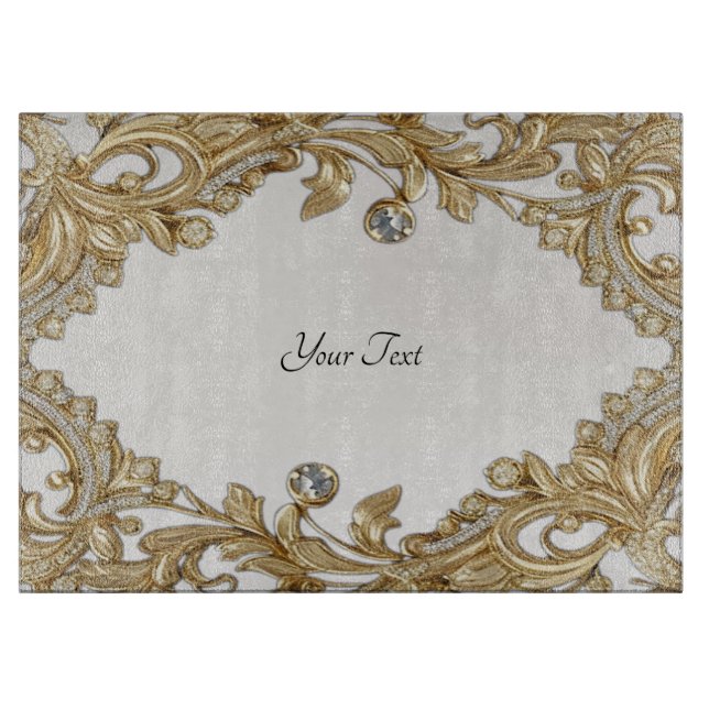 Decorative Gold Cutting Board Schneidebrett (Vorderseite)