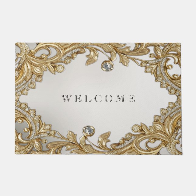 Decorative Gold Doormat Fußmatte (Vorderseite)
