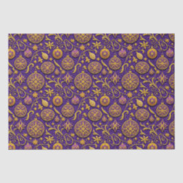 Decorative Gold Outlinated Weihnachtsschmuck Seidenpapier