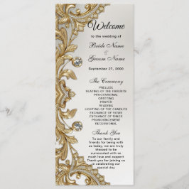 Decorative Goldhochzeit Programm