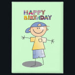 Decorative Happy Birthday for Little Boy Magnet<br><div class="desc">Decorative "Happy Birthday" Magnet,  Little Boy.  MY ORIGINAL ARTWORK at www.zazzle.com/virginia5050</div>