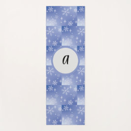 Decorative Holiday Snowflake Monogram Yogmatte Yogamatte