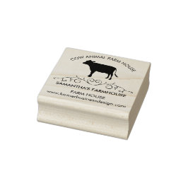 Decorative Holstein Cow Gummistempel