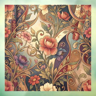 Decorative kimono floral pattern fensteraufkleber