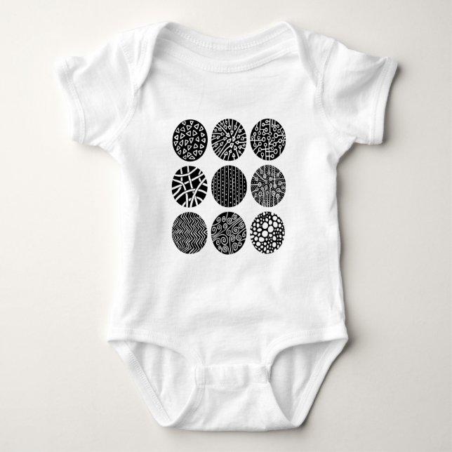 Decorative Kreise Baby Strampler (Vorderseite)