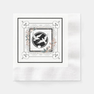 Decorative Liebe Doves Serviette