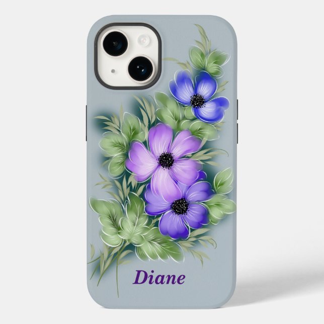 Decorative Lilac Case-Mate iPhone 14 Hülle (Rückseite)