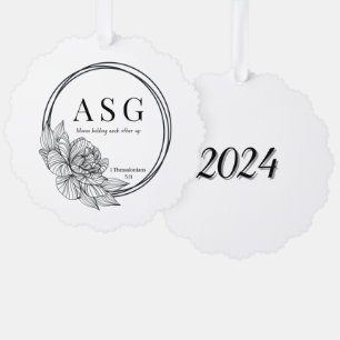 Décorative Logo ASG avec carte d'ornement Date