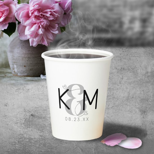 Decorative Moderne Wedding ID887 Pappbecher (Von Creator hochgeladen)