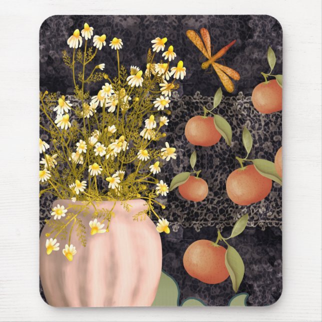 Decorative Moody Floral Mousepad (Vorne)