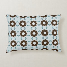 decorative pillow featuring a geometric pattern dekokissen