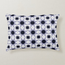 decorative pillow featuring a geometric pattern dekokissen