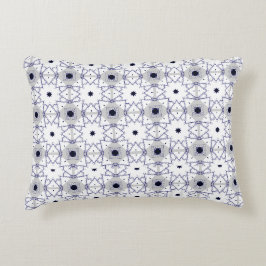decorative pillow featuring a geometric pattern dekokissen