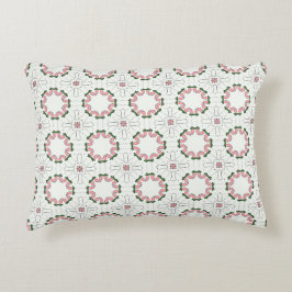 decorative pillow featuring a geometric pattern dekokissen