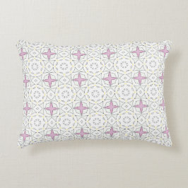 decorative pillow featuring a geometric pattern dekokissen