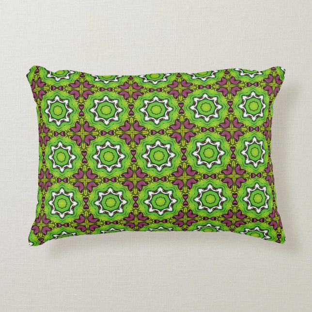 decorative pillow featuring a geometric pattern dekokissen (Vorderseite)