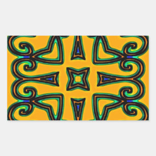 Decorative Rechteckiger Aufkleber