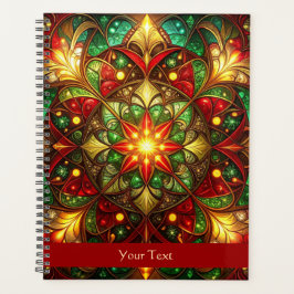 Decorative Red Green Holiday Planer
