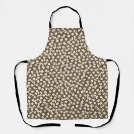 Decorative Retro Japanese Floral Pattern Schürze