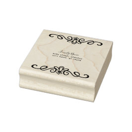 Decorative Rücksendeadresse Gummi Briefmarke Gummistempel