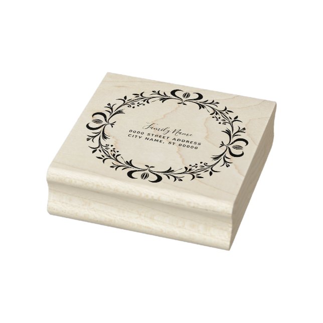 Decorative Rücksendeadresse Gummi Briefmarke Gummistempel (Stempel)