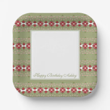 Decorative Square Besondere Anlass Paper Teller
