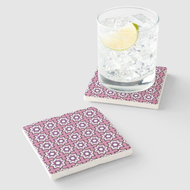 decorative symmetrical geometric pattern coaster  steinuntersetzer (Von Creator hochgeladen)