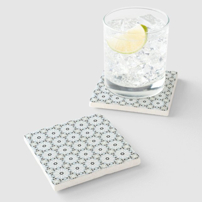 decorative symmetrical geometric pattern coaster  steinuntersetzer (Von Creator hochgeladen)