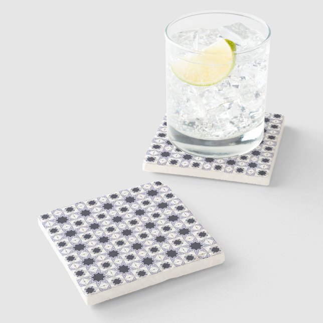 decorative symmetrical geometric pattern coaster  steinuntersetzer (Von Creator hochgeladen)