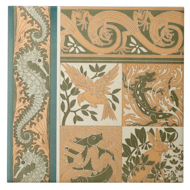 Decorative Tile an den französischen Grenzen Fliese (Vorderseite)