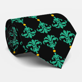 Decorative Verziert Damask Stripe Krawatte