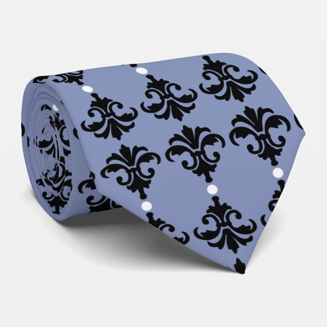 Decorative Verziert Damask Stripe Krawatte (Gerollt)