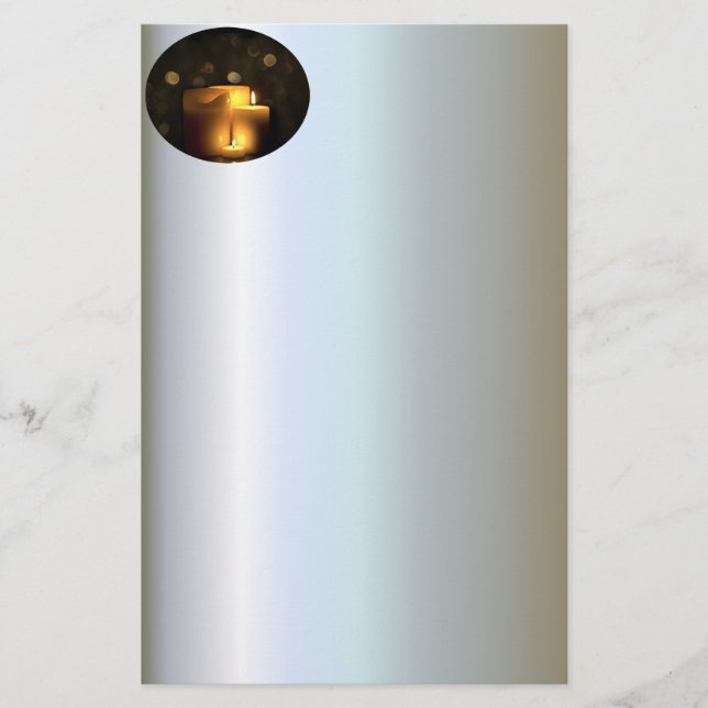 Decorative Votivkerzen Briefpapier (Vorderseite)