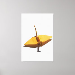 decorative wall art lucky origami crane leinwanddruck