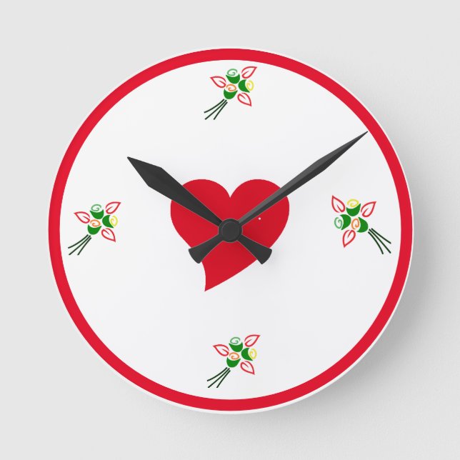 Decorative Wall-Uhr für Wohnzimmer oder Schlafzimm Runde Wanduhr (Vorderseite)