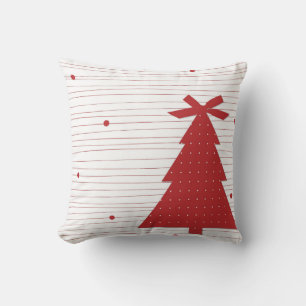 Decorative Weihnachtsbaum Roter Streifen Kissen