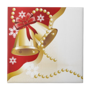 Decorative Weihnachtsgoldglocken Fliese