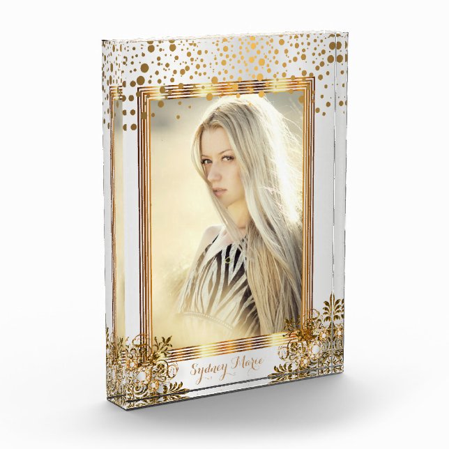 Decorative White & Gold Confetti - DIY Foto (Links)