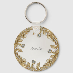 Decorativer Gold-Schlüsselanhänger Schlüsselanhänger