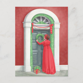 "Décorer pour un Noël de régence." Carte postale