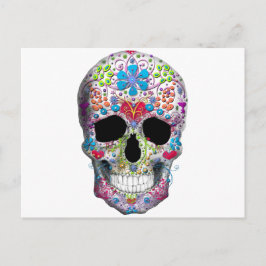 Decorierter Schädel Postkarte
