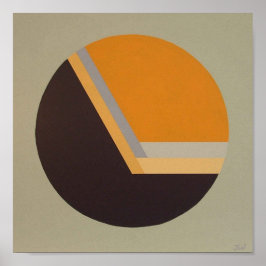 DecoSphere print (10"x10"-Mandarine) Poster